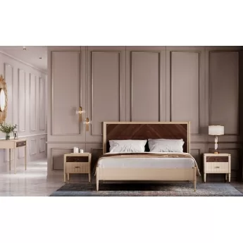 Кровать Classico Italiano Венеция, 180х200, меланж/орех, Т-180/ML/NA