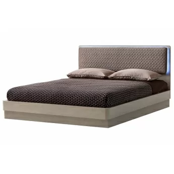 Кровать Camelgroup Maia Sabbia 160х200, ткань Miraglio 205 Fumo - серая, с подъёмником