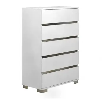 Комод высокий 5 ящиков Status Dream White, DRBWHCM02S