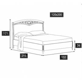 Кровать Nostalgia Ricordi Camelgroup 120х200 с ковкой