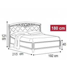 Кровать Nostalgia Ricordi Camelgroup 180 мягкое изголовье 142LET.21BA52