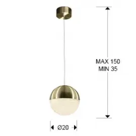 Люстра Schuller Sphere, 793407