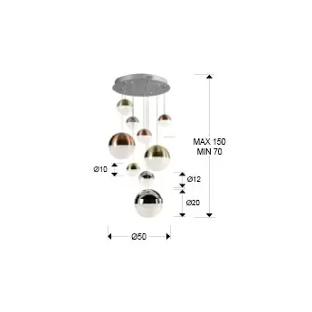 Люстра Schuller Sphere, 793091B