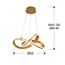 Люстра Schuller Lazas, Золото, 486705