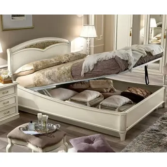 Кровать Camelgroup Nostalgia Bianco Antico 140х200, с ковкой без изножья, 085LET.32BA
