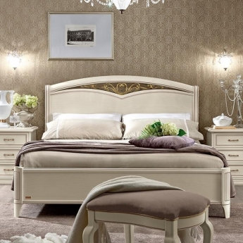 Кровать Camelgroup Nostalgia Bianco Antico 180х200, с ковкой без изножья, 085LET.17BA