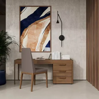 Письменный стол MOD Interiors Ronda, 3 ящика, шпон ореха F, MDI.WD.RD.115