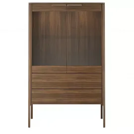 Витрина 2-дверная MOD Interiors Ronda, шпон ореха F, MDI.DC.RD.103