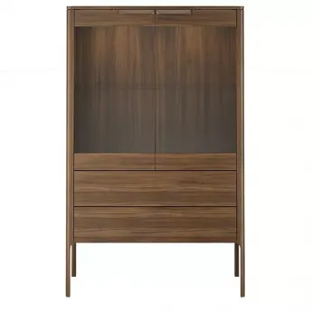 Витрина 2-дверная MOD Interiors Ronda, шпон ореха F, MDI.DC.RD.103