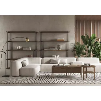 Столик приставной MOD Interiors Ronda, 60x60, шпон ореха F, MDI.ST.RD.110