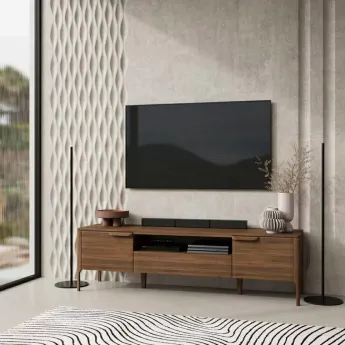 Тумба ТВ MOD Interiors Ronda, 180х45 см, шпон ореха F, MDI.TV.RD.111