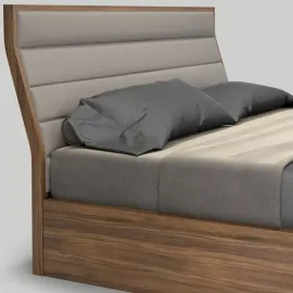 Кровать MOD Interiors Ronda, 160х200, с подъемным механизмом, шпон ореха F, MDI.BD.RD.99
