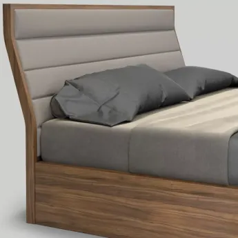 Кровать MOD Interiors Ronda, 160х200, с подъемным механизмом, шпон ореха F, MDI.BD.RD.99