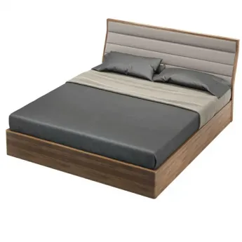 Кровать MOD Interiors Ronda, 160х200, с подъемным механизмом, шпон ореха F, MDI.BD.RD.99