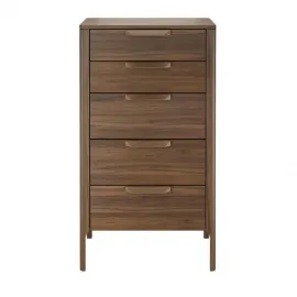 Комод высокий MOD Interiors Ronda, пять ящиков, шпон ореха F, MDI.CHD.RD.105