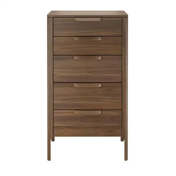 Комод высокий MOD Interiors Ronda, пять ящиков, шпон ореха F, MDI.CHD.RD.105