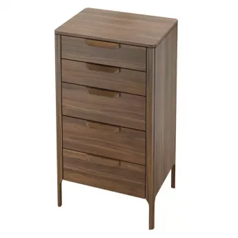 Комод высокий MOD Interiors Ronda, пять ящиков, шпон ореха F, MDI.CHD.RD.105