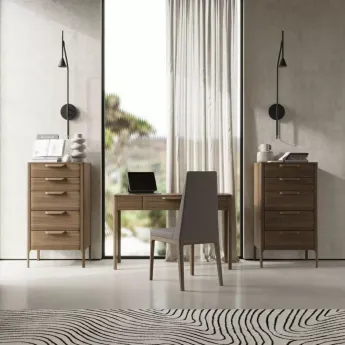 Комод высокий MOD Interiors Ronda, пять ящиков, шпон ореха F, MDI.CHD.RD.105