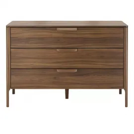 Комод низкий MOD Interiors Ronda, 3 ящика, шпон ореха F, MDI.CHD.RD.106