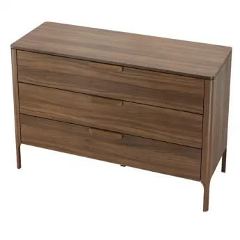 Комод низкий MOD Interiors Ronda, 3 ящика, шпон ореха F, MDI.CHD.RD.106