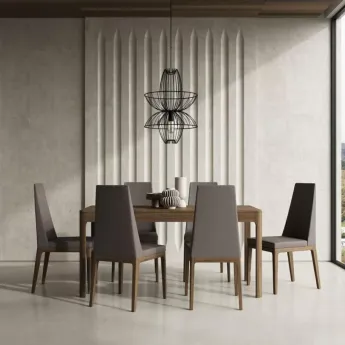 Стул MOD Interiors Ronda, экокожа, шпон ореха F, MDI.CH.RD.101