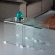 Комплект из трёх журнальных столиков Schuller Glass, 552283 - Фото 1