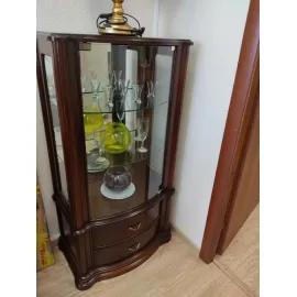 Витрина Disemobel Classic, 1-дверная, 921, вишня/орех