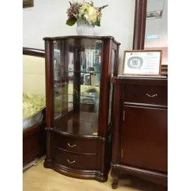 Витрина Disemobel Classic, 1-дверная, 921, вишня/орех