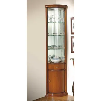 Угловая витрина Disemobel Classic, 928, вишня/орех