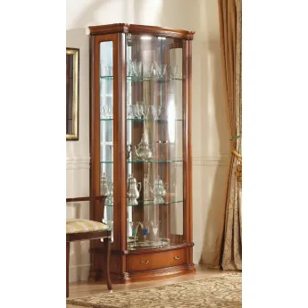 Витрина Disemobel Classic, 2-дверная, 925, вишня/орех