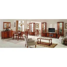 Тумба ТВ Disemobel Classic, 2 двери, 1 ящик, 904, 120 см, вишня/орех