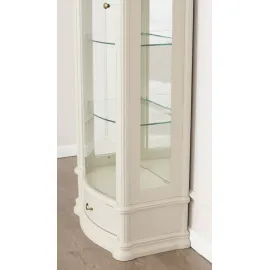 Витрина Disemobel Classic, 1-дверная, с ящиком, 924, беж/ваниль