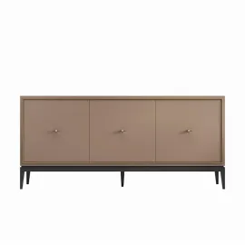 Комод-прилавок Classico Italiano Ницца, 3 дверцы, пудровый, 8014/P/BL/OR