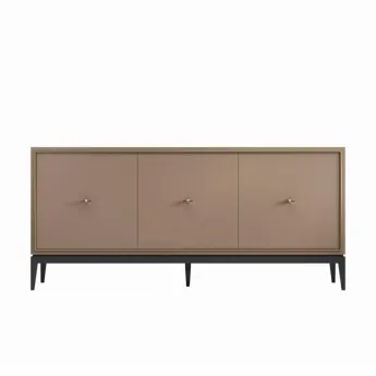 Комод-прилавок Classico Italiano Ницца, 3 дверцы, пудровый, 8014/P/BL/OR