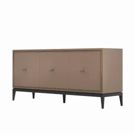 Комод-прилавок Classico Italiano Ницца, 3 дверцы, пудровый, 8014/P/BL/OR