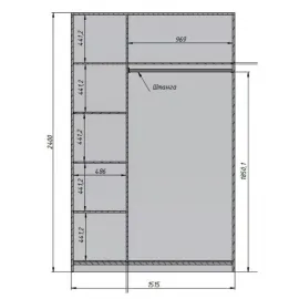 Шкаф Classico Italiano Ницца, 3-дверный, молочный, 8003/L/BL/BL