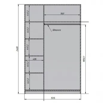 Шкаф Classico Italiano Ницца, 3-дверный, молочный, 8003/L/BL/BL