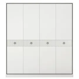 Шкаф Classico Italiano Ницца, 4-дверный, молочный, 8004/L/BL/BL