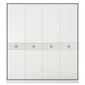 Шкаф Classico Italiano Ницца, 4-дверный, молочный, 8004/L/BL/BL