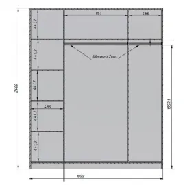 Шкаф Classico Italiano Ницца, 4-дверный, молочный, 8004/L/BL/BL