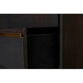 Низкий комод Классико Итальяно Сидней, 6 ящиков, дуб графит, 10012/GF