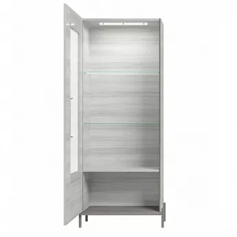 Витрина Status Italy Mia Silver Grey, однодверная, левая, MIDGRV102