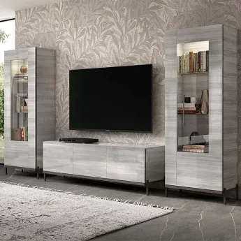 Витрина Status Italy Mia Silver Grey, однодверная, правая, MIDGRV101