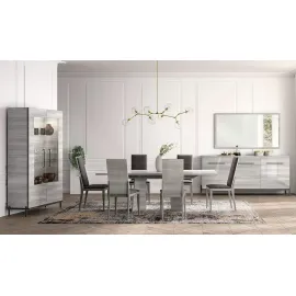 Витрина Status Italy Mia Silver Grey, двухдверная, MIDGRV201
