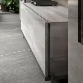 Тумба ТВ Status Italy Mia Silver Grey, трёхдверная, MIDGRPT01