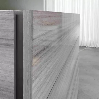 Низкий комод Status Italy Mia Silver Grey, три ящика, MIBGRCM01