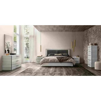 Низкий комод Status Italy Mia Silver Grey, три ящика, MIBGRCM01