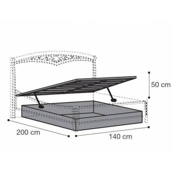 Подъёмный механизм для кровати 140 см Camelgroup