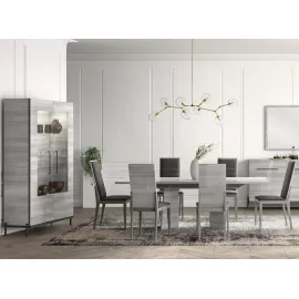 Стол обеденный Status Italy Mia Silver Grey 180/225, раздвижной, MIDGRTA01