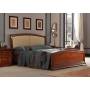 Кровать с кожаным изголовьем и изножьем Palazzo Ducale Ciliegio Prama 180 см